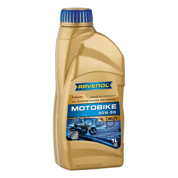 Моторное масло RAVENOL Motobike V-Twin SAE 20W-50 Fullsynth (1л) Ravenol арт. 4014835803251