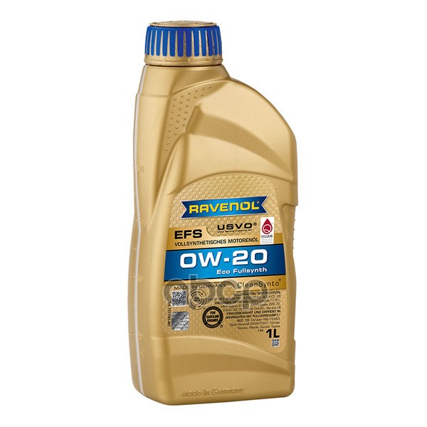 Моторное масло RAVENOL EFS 0W-20 1л (111110500101999) 4014835843127 Ravenol арт. 4014835843127