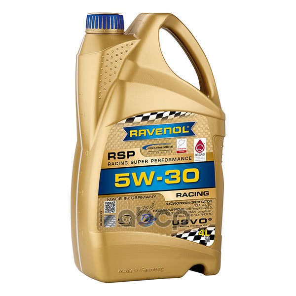 Ravenol Моторное масло гоночное RAVENOL RSP Racing Super Performance 5W-30 4л (114108900401999) 4014835852785