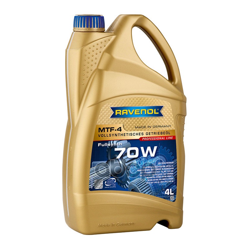 Трансмиссионное масло RAVENOL MTF-4 70W 4л (122111300401999) 4014835878877 Ravenol арт. 4014835878877