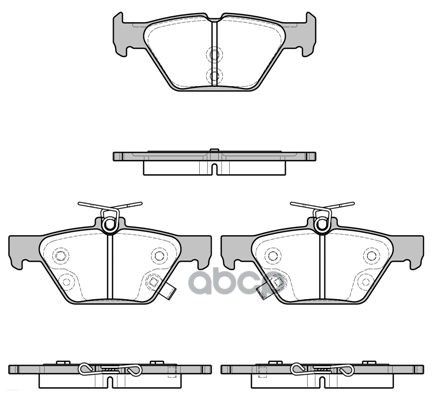 Колодки Дисковые Задние Subaru Legacyoutback 2.53.6 15 Remsa 163802 Remsa арт. 163802