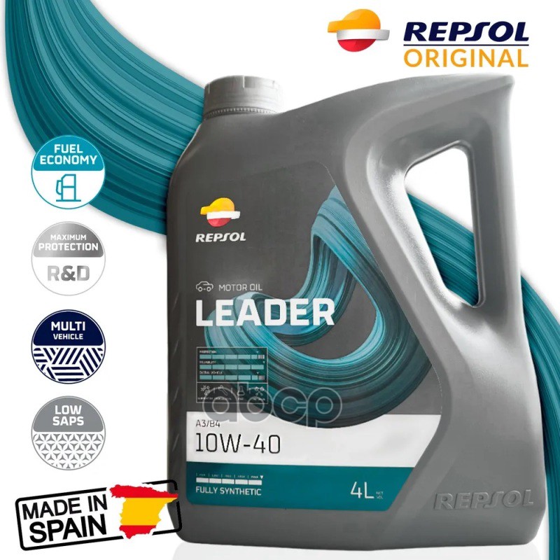 Repsol Масло моторное Repsol LEADER A3/B4 10W-40 4 л 60395/R