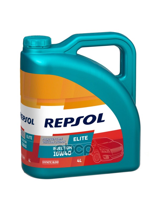 Repsol Масло Моторное Repsol Elite Injection 10W-40 Полусинтетическое 4 Л 6064/R