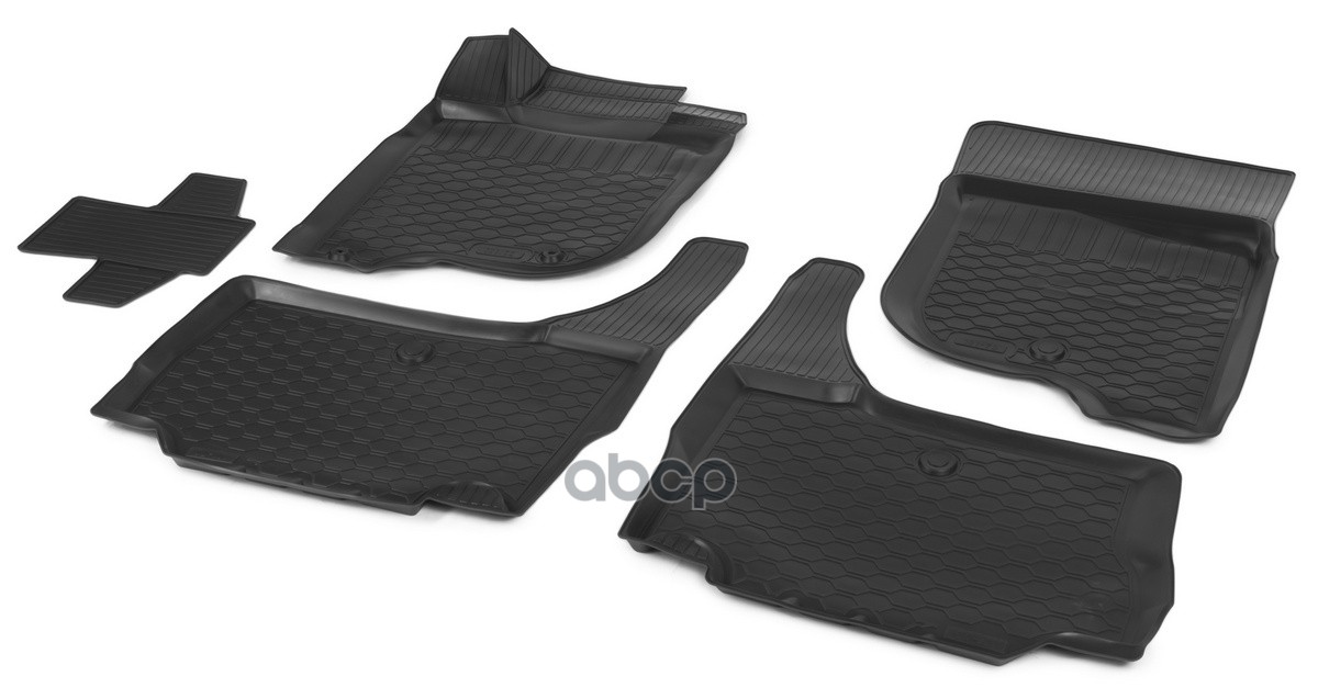 Комплект Автомобильных Ковриков В Салон Mitsubishi Pajero Sport Iii 2016-2021 2021-Н.в., Полиуретан, Без Крепежа, 5 Шт. Rival...