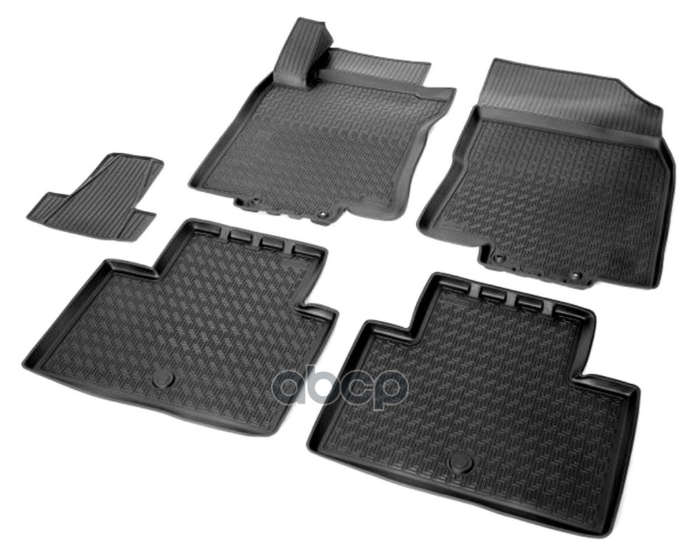 Коврики Салона Nissan Xtrail Черный Полиуретан Rival Rival 14109001 Rival арт. 14109001