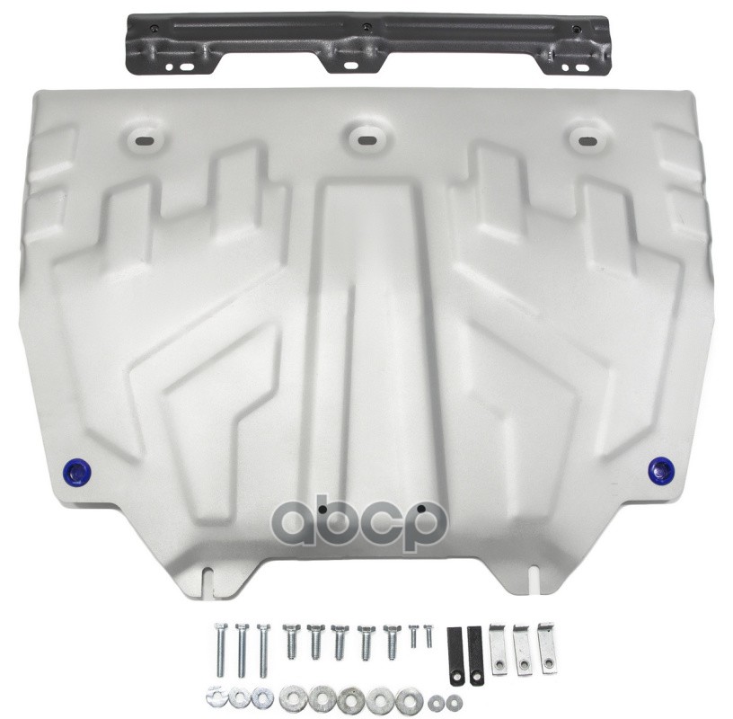 Защита Картера Двигателя И Кпп Mazda 3, 6, Cx-5, Cx-9 Крепеж В Комплекте Алюминий 3 Мм Серый Rival 333.3817.1 Rival арт. 333....