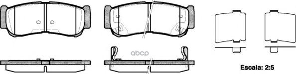 Колодки торм. диск. задн. Santa Fe 2.2 CRDi  2.7i V6 Road house арт. 2123902