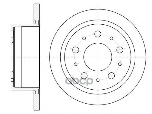 Диск Торм Задн. Jumper  Ducato  Boxer 06- Road house арт. 6105700