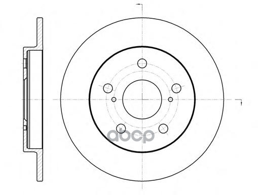 Диск торм. задн. Auris (07-) Road house арт. 6107400