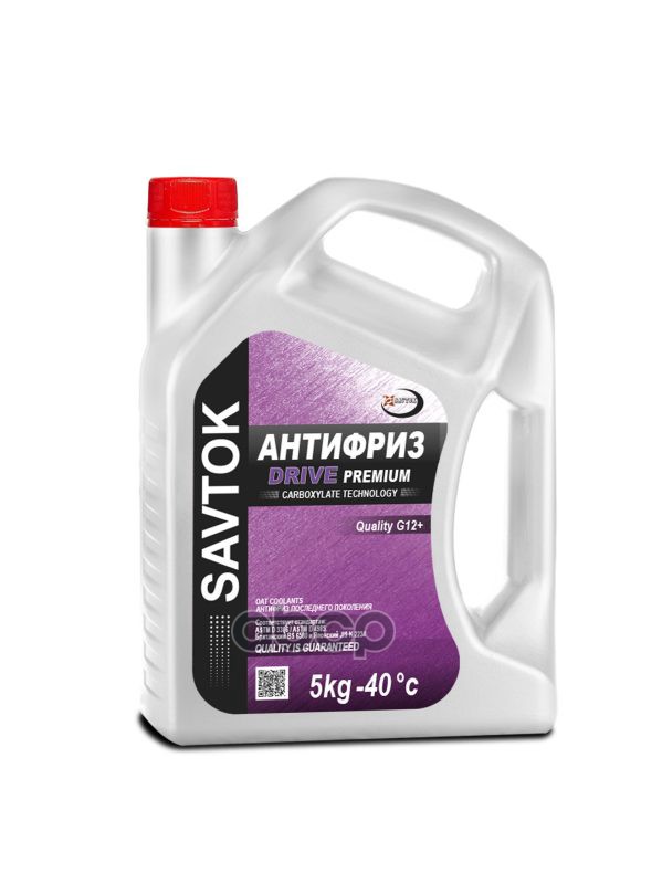 Антифриз Savtok Premium «Drive» G12+ 5 Л SAVTOK арт. sav0026