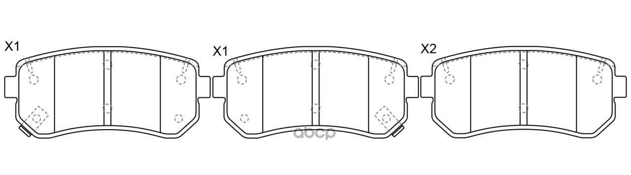 Колодки тормозные дисковые задние SB Nagamochi арт. BP10436