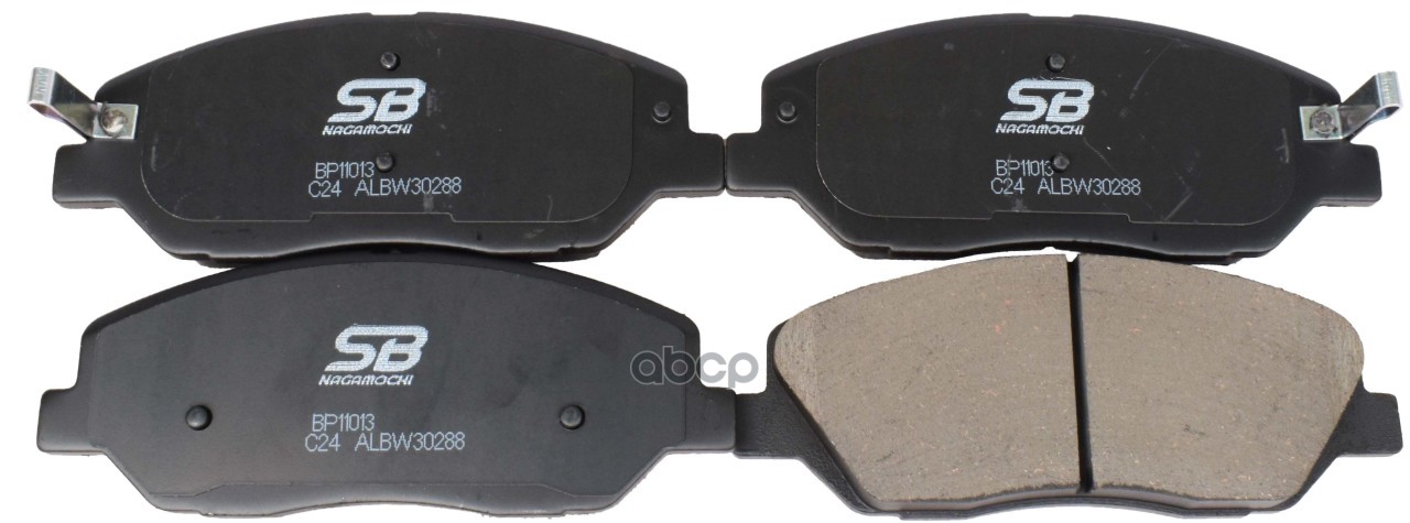 Колодки тормозные передние (HYUNDAI SANTA FE I-III, KIA SORENTO II, SSANYONG ACTYON II) BP11013 SB Nagamochi арт. BP11013
