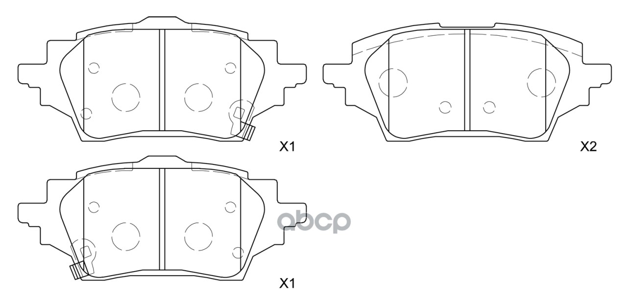 Колодки тормозные дисковые Mazda 2 KB (2021-...)/Suzuki_Swace Z93BE (2020-...)/Toyota_C-HR MAXH10L/Z SB Nagamochi арт. bp21024