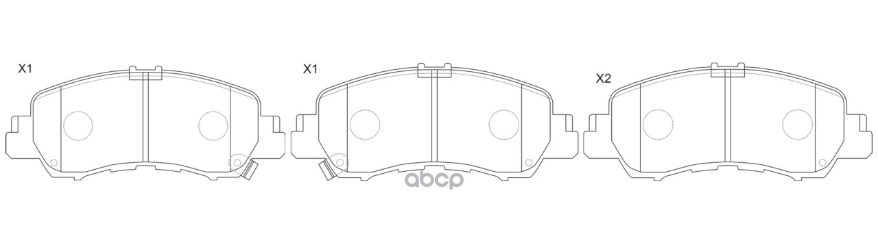 Колодки тормозные дисковые передние к-т MITSUBISHI SB Nagamochi арт. bp23016