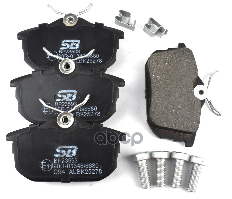 Колодки тормозные дисковые к-т MITSUBISHI COLT 1.3 2004 - 2012  MITSUBISHI CARISMA 1.6 2000 - 2006 SB Nagamochi арт. bp23593