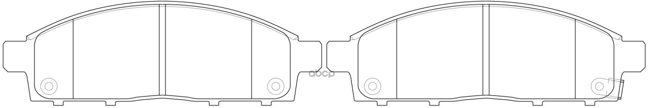Колодки тормозные передние (MITSUBISHI PAJERO SPORT/MONTERO SPORT 08/L200 05) BP23809 SB Nagamochi арт. BP23809