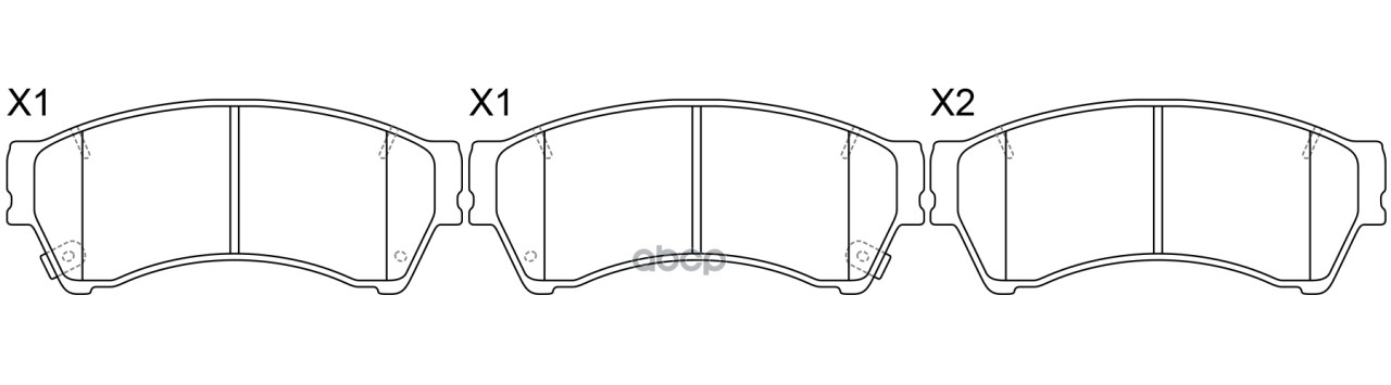 Колодки тормозные дисковые передние к-т MAZDA 6 2.0 2007 - по наст. время  MAZDA 6 2.0 2008 - по нас SB Nagamochi арт. bp25806