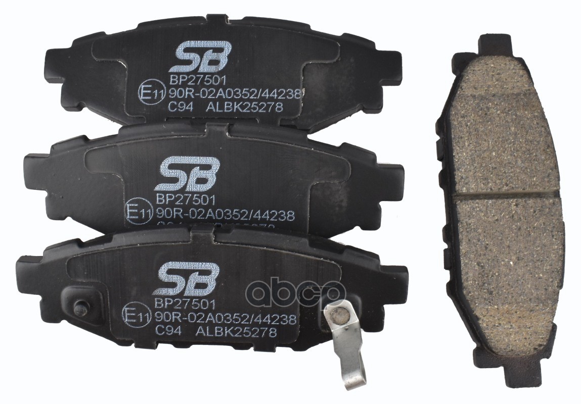 Колодки тормозные задние (SUBARU LEGACY 03/OUTBACK 03 2.0/2.5) BP27501 SB Nagamochi арт. BP27501