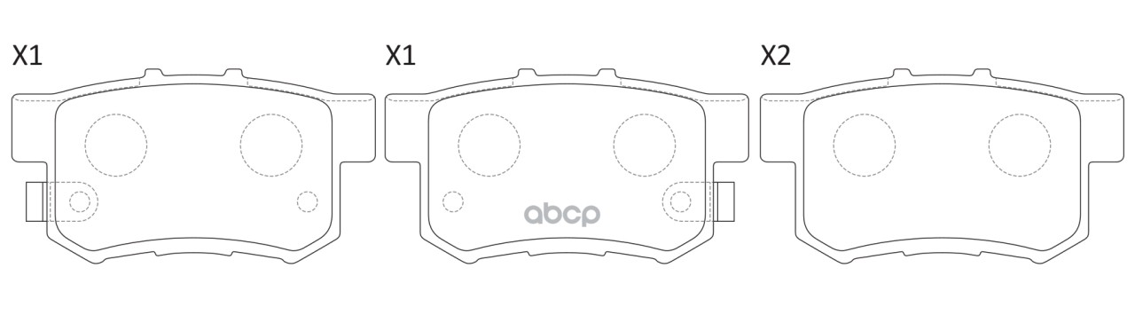 Колодки тормозные задние HONDA ACCORD 2.0-2.4 АКПП 08-/CR-V II 02-06/FR-V 05- BP28397 SB Nagamochi арт. BP28397