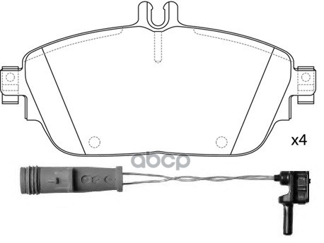 Колодки тормозные дисковые BP31009W SB Nagamochi арт. BP31009W