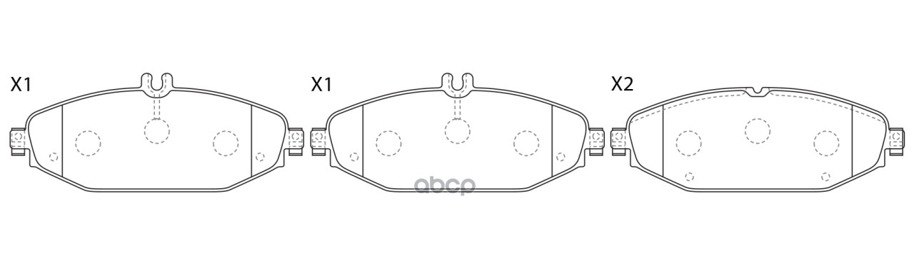 Колодки тормозные MERCEDES-BENZ C 180 AMG 03.14-, MERCEDES-BENZ C 300 09.15-08.18, MERCEDES-BENZ E 300 05.16- BP31019W SB Nag...