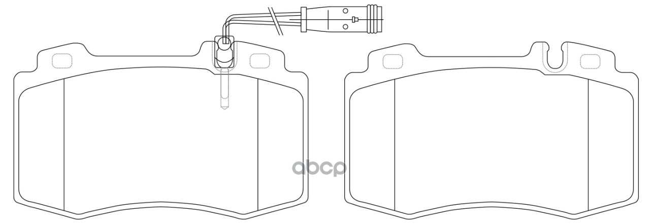 Колодки тормозные дисковые передние к-т MERCEDES-BENZ C-Klasse 3.0L 02-07  3.2L 00-07  5.4L 03-07  C SB Nagamochi арт. bp31196w