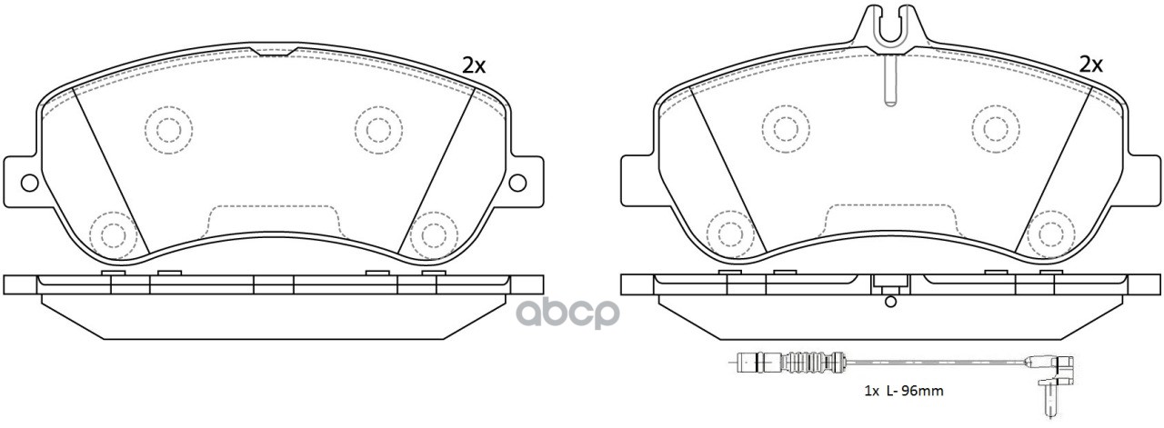 Колодки дисковые MERCEDES-BENZ GLK 220 2.2 08-/ GLK 280 3.0 08-11/ GLK 350 3.0 08- BP31459W SB Nagamochi арт. BP31459W