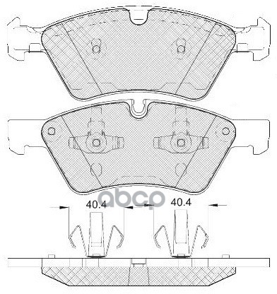 Колодки тормозные дисковые передние к-т MERCEDES-BENZ M-Klasse W164 3.0/3.5L 05-  5.0L 05-11  4.0L 0 SB Nagamochi арт. bp31500w