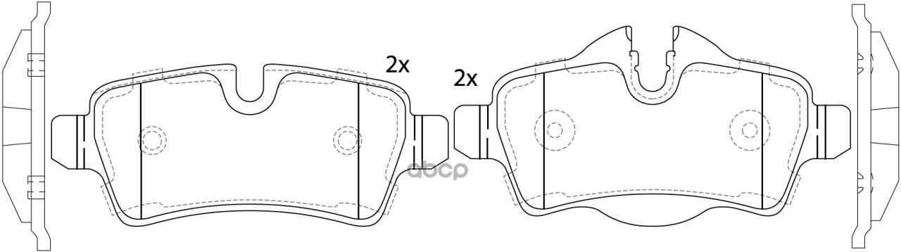 Колодки Тормозные Задние Mini Cooper 06-/One/Clubman 07- Bp32509 SB Nagamochi арт. BP32509