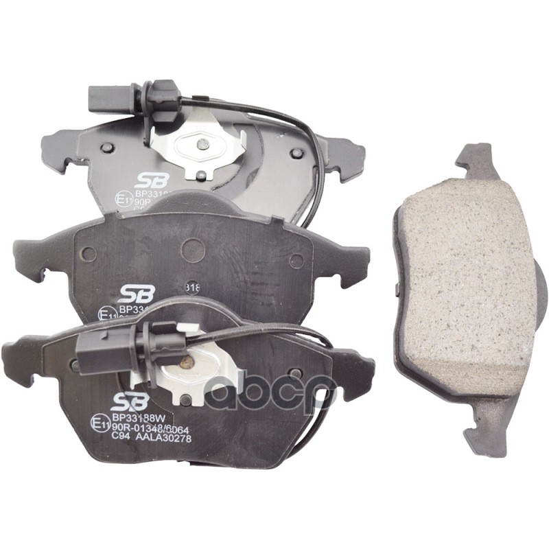 Колодки тормозные передние AUDI A4 (B5-B7), A6 (C5-C6), VW PASSAT (3B_) BP33188W SB Nagamochi арт. BP33188W