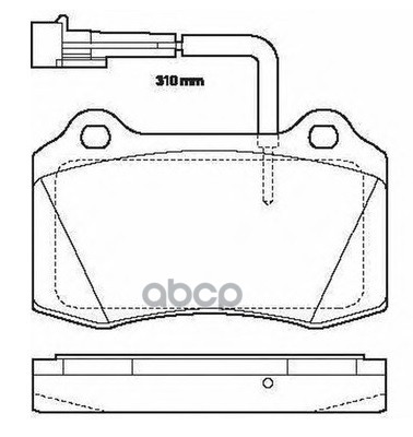 Колодки тормозные дисковые передние к-т ALFA ROMEO 156 03.02~05.04  JAGUAR XJ8L 04.03~02.07  VOLVO V SB Nagamochi арт. bp41202w