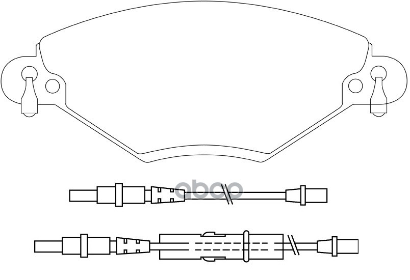 Колодки тормозные дисковые передние (с 4 датчиками износа) SB Nagamochi арт. BP42183W