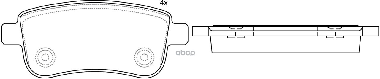 Колодки тормозные дисковые задние к-т RENAULT Fluence 1.5 09-/ 1.6 10-/ Megane III 1.4 1.5 1.6 1.9 2 SB Nagamochi арт. bp43381