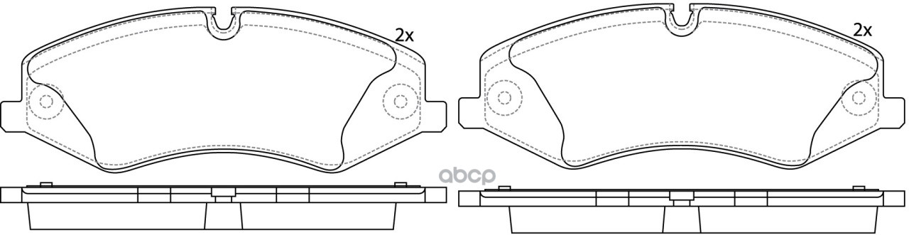 Колодки тормозные дисковые передние к-т LAND ROVER DISCOVERY 3.0 2012 - по наст. время  LAND ROVER D SB Nagamochi арт. bp47488