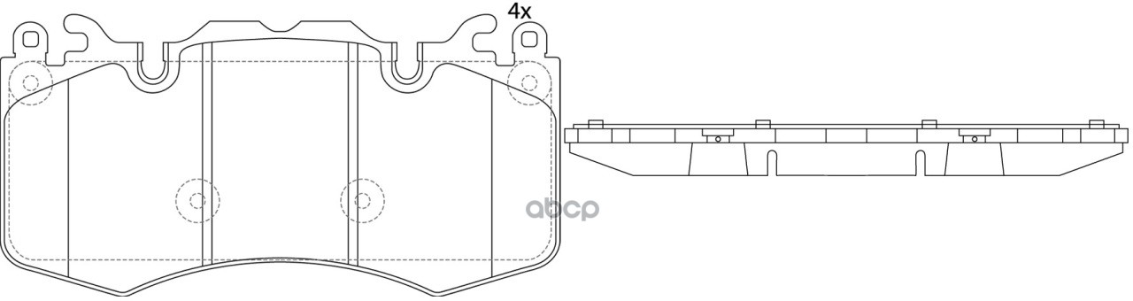 Колодки тормозные дисковые передние к-т LAND ROVER Range Rover III 4.2 07-/ 4.4 13-/ 5.0 09-12/ Rang SB Nagamochi арт. bp47567