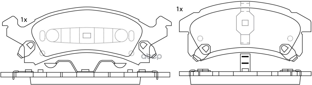 Колодки тормозные дисковые Buick (Gm)_Skylark N (1991-1995)/Chevrolet_Cavalier TJG00/1J#37 (1995-200 SB Nagamochi арт. bp50311