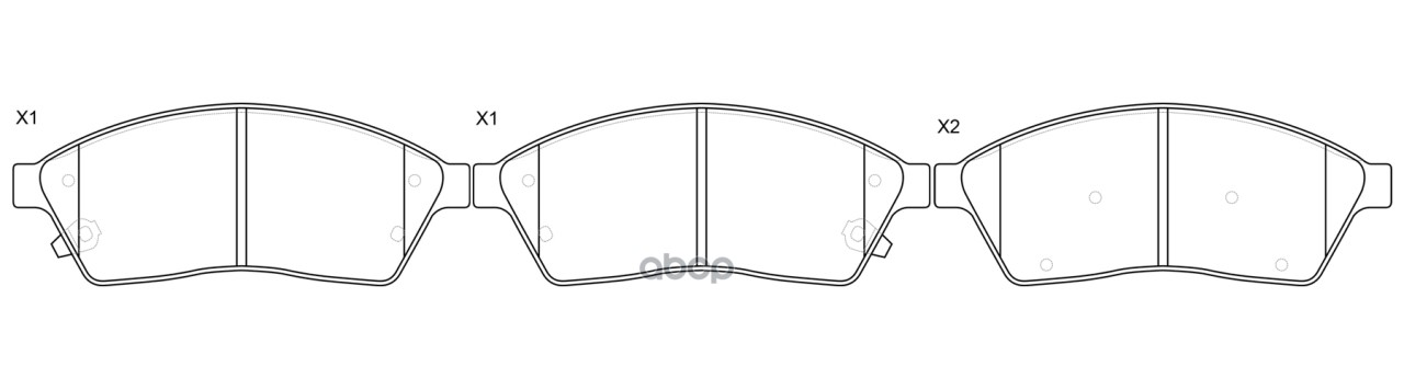 Колодки тормозные передние CADILLAC SRX 09- BP51006 SB Nagamochi арт. BP51006