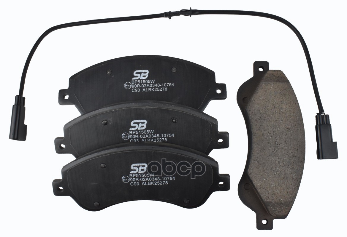 Колодки тормозные дисковые передние  к-т с датчиком износа FORD Tourneo 2.2 06-/ Transit 300 2.2 06- SB Nagamochi арт. bp51505w