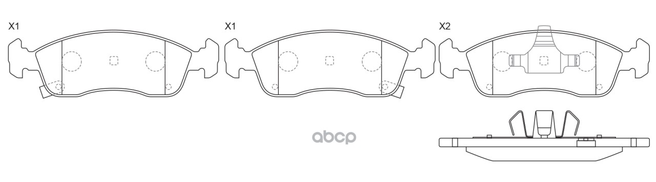 Колодки тормозные CHEVROLET (GM) Cobalt 01.13-01.19, CHEVROLET (GM) Onix 01.13-08.19 BP52018 SB Nagamochi арт. BP52018