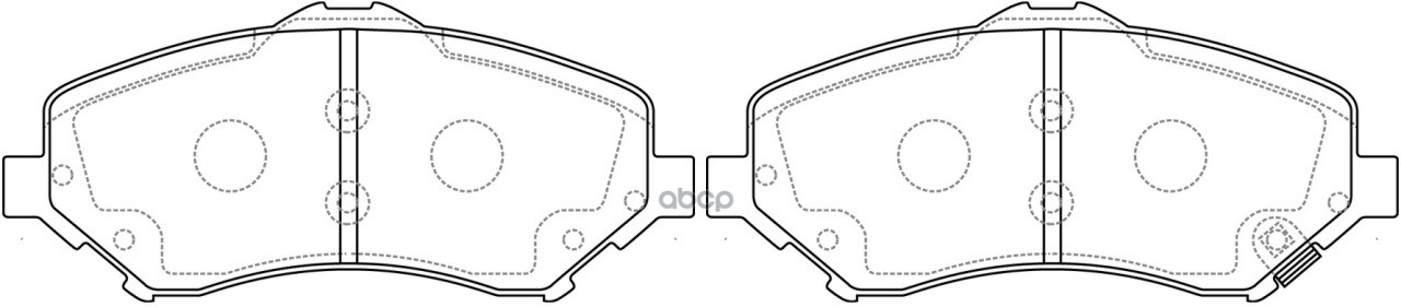 Колодки тормозные дисковые передние к-т JEEP COMPASS 2.4 2006 - по наст. время  JEEP WRANGLER 3.6 20 SB Nagamochi арт. bp53496