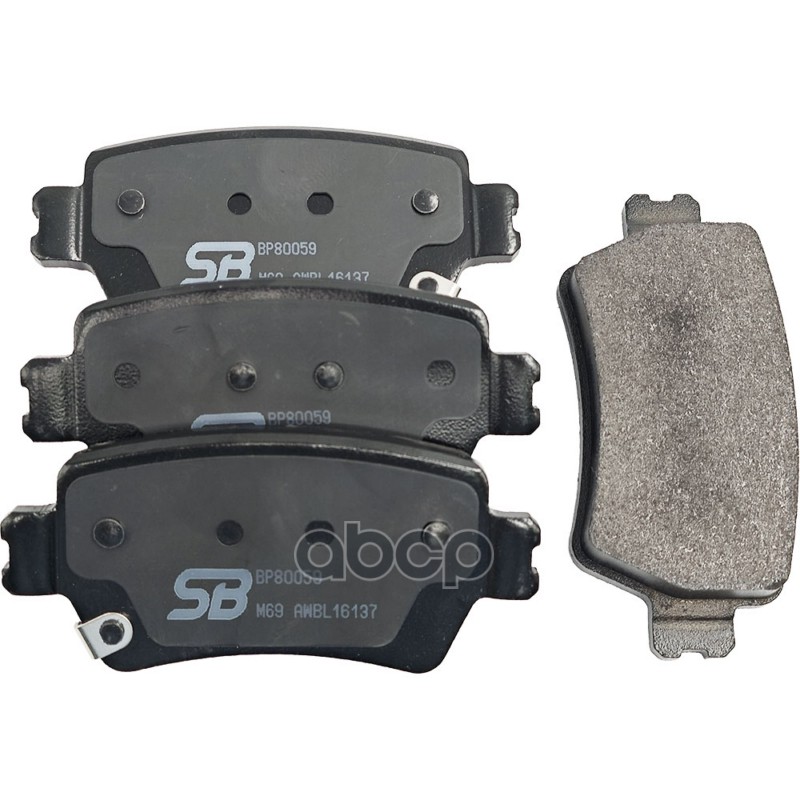 Колодки тормозные дисковые задние SB Nagamochi арт. BP80059