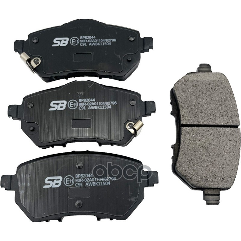 Колодки тормозные дисковые передние к-т Geely_Coolray SX11-A3 (2022-...) SB Nagamochi арт. bp82044
