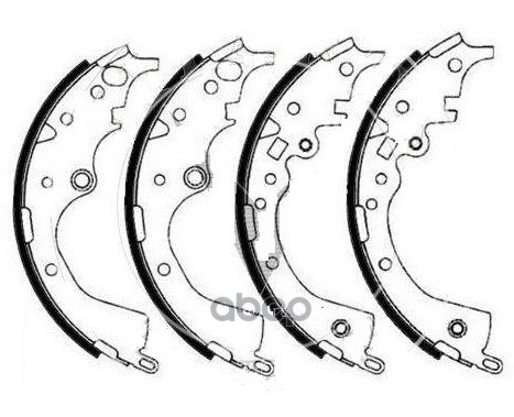 Колодки барабанные KIA SOUL 08- BS11158 SB Nagamochi арт. BS11158