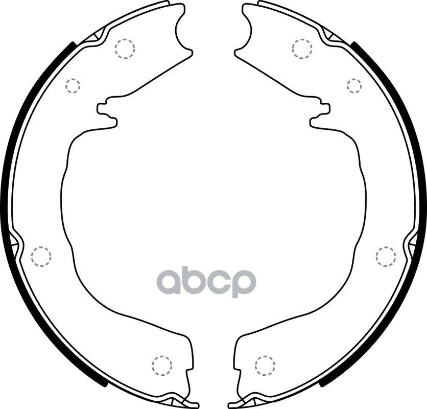 Колодки тормозные барабанные задние к-т MITSUBISHI PAJERO 3.0 2007 - по наст. время  MITSUBISHI PAJE SB Nagamochi арт. bs20626