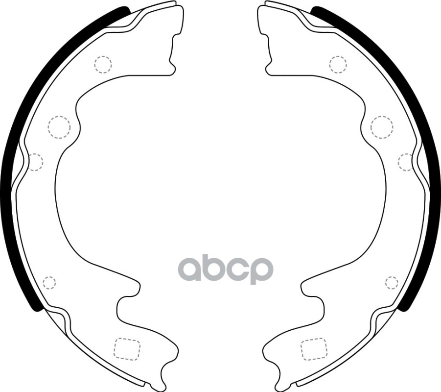 Колодки барабанные KIA BONGO 2.9 2003 - по KIA BONGO 2.7 2003 - по KIA BONGO 2.5 2003 - по BS25350 SB Nagamochi арт. BS25350