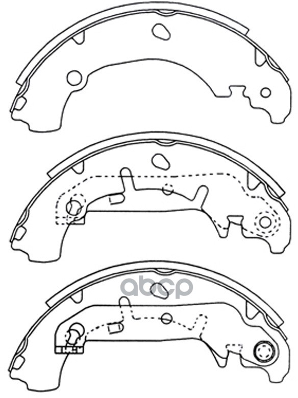 Колодки тормозные барабанные задние к-т FORD FUSION 1.6 2002 - 2008  FORD FUSION 1.4 2002 - 2012  FO SB Nagamochi арт. bs25421