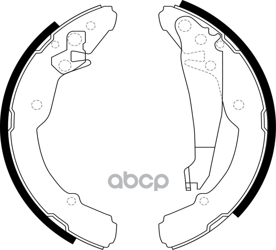 Колодки барабанные SKODA OCTAVIA (1U), VW JETTA IV, POLO седан (5/10-) BS33554 SB Nagamochi арт. BS33554