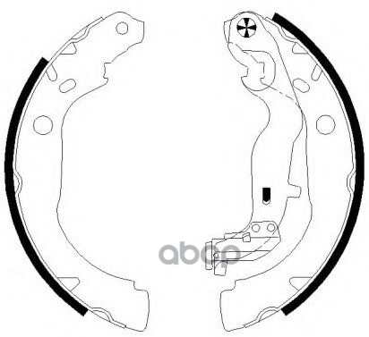 Колодки тормозные барабанные задние к-т RENAULT DUSTER 1.6 2010 - 2015  RENAULT DUSTER 2.0 2015 - по SB Nagamochi арт. bs43001