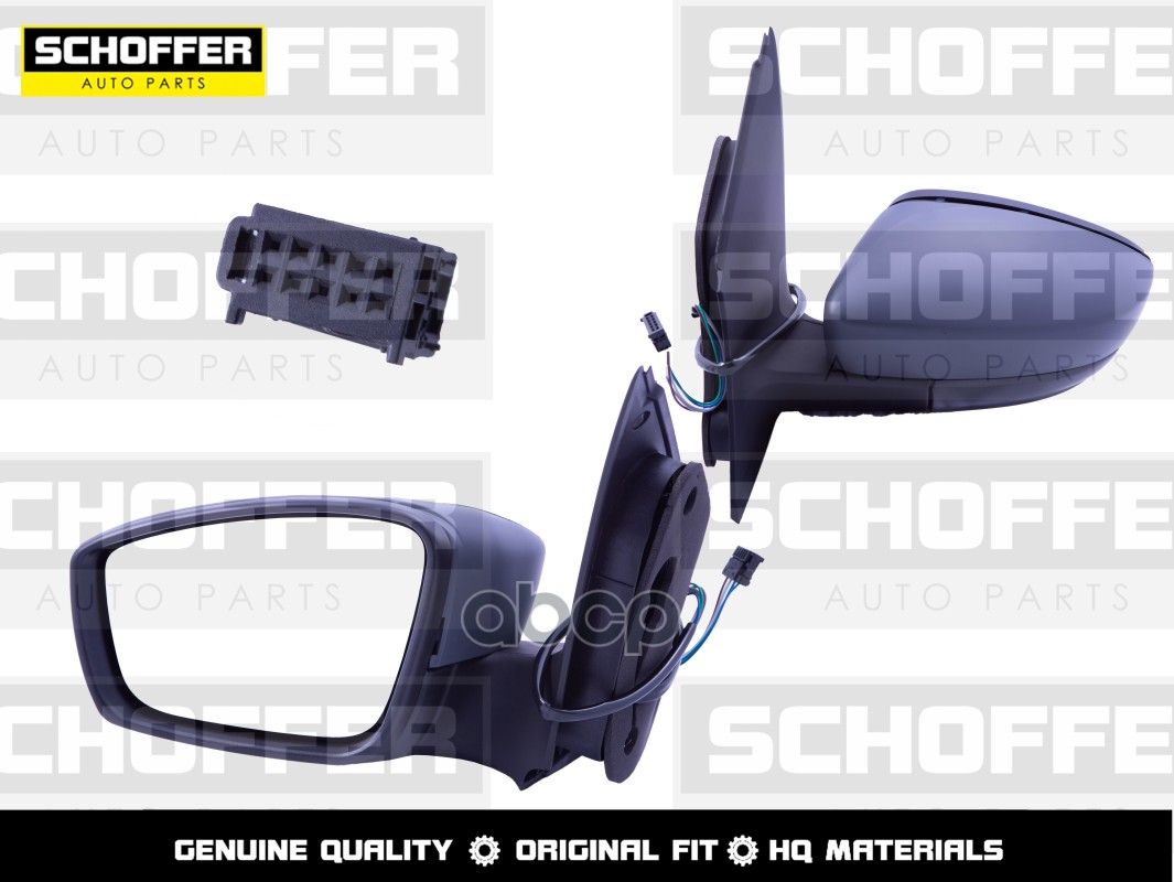 Зеркало Левое Volkswagen Polo Sedan 10-20 5 Конт./Обогрев Schoffer Shf13013 SCHOFFER арт. SHF13013