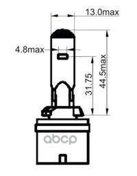 Лампа накаливания H27 W/1 White 12V 27W PG 13 SCT арт. 203010